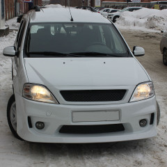 Бампер передний "DM style" вариант №2 (стандартный клиренс) для L@DA L@ЯGUS (2012-2021)