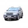 Защита переднего бампера «Труба двойная» Люкс (d63,5) для Toyota Land Cruiser 200 (2007-2011)(Окрашенное) купить недорого с доставкой в Тюмень