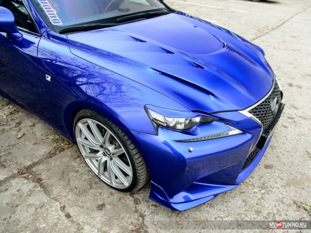 Клыки (накладки) переднего бампера "F-Sport" для Lexus IS III (2013-2016) купить недорого с доставкой в Тюмень