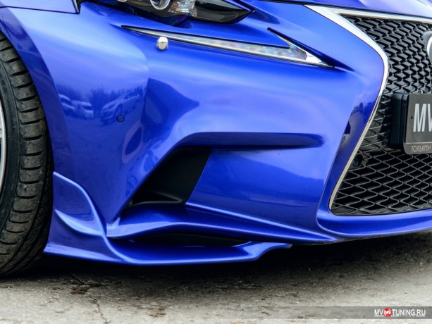 Клыки (накладки) переднего бампера "F-Sport" для Lexus IS III (2013-2016) купить недорого с доставкой в Тюмень