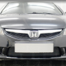 Защита радиатора "Standart 4D" Honda Civic рестайлинг (2009-2012) чёрная купить недорого с доставкой в Тюмень