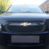 Защита радиатора "Standart" Chevrolet Cobalt (2013-н.в.) низ, чёрная купить недорого с доставкой в Тюмень