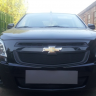 Защита радиатора "Standart" Chevrolet Cobalt (2013-н.в.) низ, чёрная купить недорого с доставкой в Тюмень