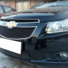 Защита радиатора "Standart" Chevrolet Cruze (2008-2013) верх, чёрная купить недорого с доставкой в Тюмень