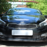 Защита радиатора "Standart" Kia Pro Ceed (2012-2016) верх, чёрная купить недорого с доставкой в Тюмень