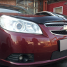 Защита радиатора "Standart" Chevrolet Epica (2006-2013) чёрная купить недорого с доставкой в Тюмень