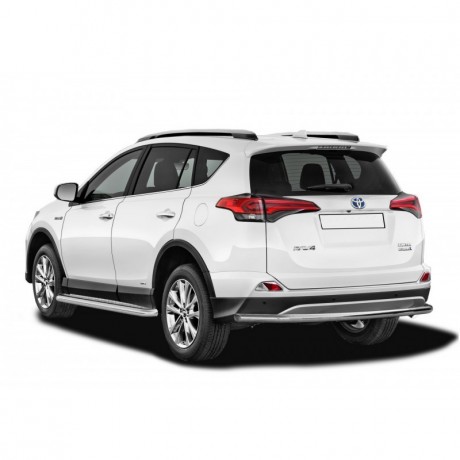 Защита заднего бампера «Труба» (d51) для Toyota RAV4 рестайлинг, (2015-н.в.)(Окрашенное) купить недорого с доставкой в Тюмень