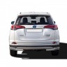 Защита заднего бампера «Уголки двойные» (d51/40) для Toyota RAV4 рестайлинг, (2015-н.в.)(Окрашенное) купить недорого с доставкой в Тюмень
