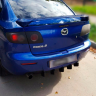 Задний дифузор "Крокодил" для Mazda 3 (2003-2009) глянец купить недорого с доставкой в Тюмень