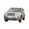 Защита переднего бампера «Труба двойная» (d63,5) для Nissan X-trail (2007-2011)(Окрашенное) купить недорого с доставкой в Тюмень