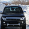 Накладка (юбка) переднего бампера "Broomer Design" (Без ДХЛ) для Mitsubishi Pajero IV (2006-2015) купить недорого с доставкой в Тюмень