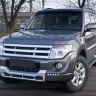 Накладка (юбка) переднего бампера "Broomer Design" (Без ДХЛ) для Mitsubishi Pajero IV (2006-2015) купить недорого с доставкой в Тюмень