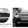 Защита радиатора "Standart" Chevrolet Trailblazer (2012-2015) чёрная купить недорого с доставкой в Тюмень