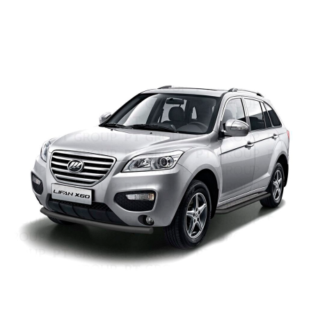 Защита переднего бампера одинарная d63мм ШАГРЕНЬ (ППК) LIFAN X60 (2012-2016 г.в.) купить недорого с доставкой в Тюмень