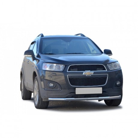 Защита переднего бампера «Труба» (d63,5) для Chevrolet Captiva (2011-2013)(Окрашенное) купить недорого с доставкой в Тюмень