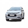 Защита переднего бампера «Труба двойная» (d63,5) для Mitsubishi Pajero Sport (2017-н.в.)(Окрашенное) купить недорого с доставкой в Тюмень
