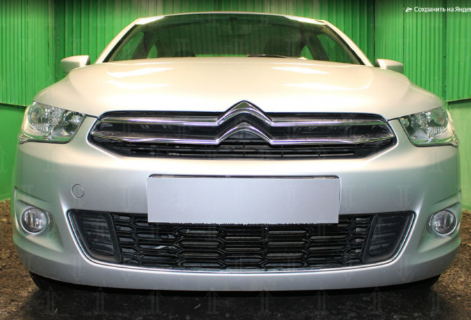 Защита радиатора "Standart" Citroen C-Elysee (2012-2017) чёрная купить недорого с доставкой в Тюмень