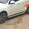 Защита порогов с алюм. площадкой d51мм (НПС) Lifan X60 (2012-н.в.) купить недорого с доставкой в Тюмень