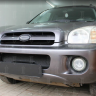 Защита радиатора "Standart" Hyundai Santa Fe (2000-2006) верх, чёрная купить недорого с доставкой в Тюмень
