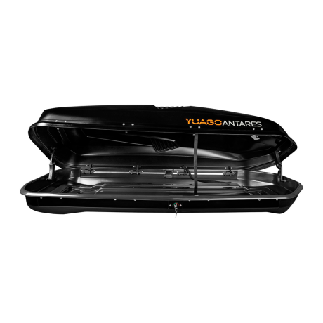 Автобокс YUAGO ANTARES (тиснение) (EuroLock), черный, 580л купить недорого с доставкой в Тюмень