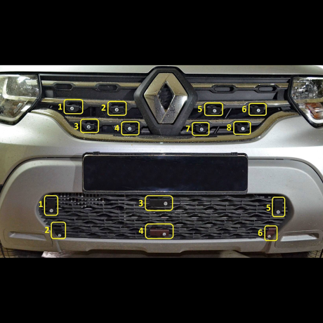 Заглушка №1 (верх) "КАРТ" для Renault Duster 2 (с 2021 г.в.) купить недорого с доставкой в Тюмень