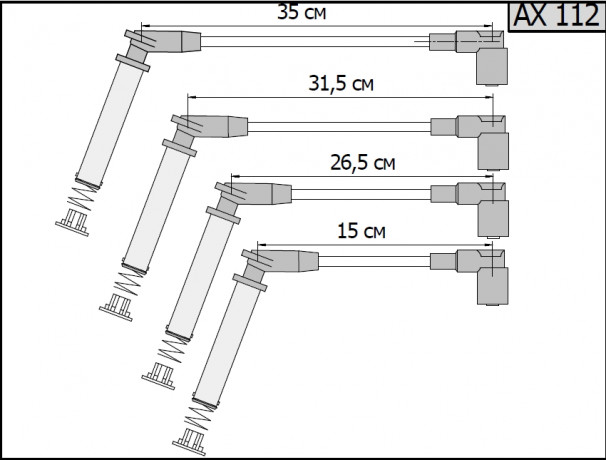 Провода высоковольтные для Ford Fiesta 1.3 (1319060,1319061,1319062,1319063) купить недорого с доставкой в Тюмень