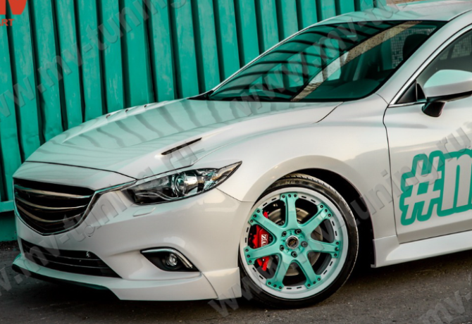 Капот "SkyActivSport" var №1 (с глухими жабрами) для Mazda 6 (2013-н.в.) купить недорого с доставкой в Тюмень