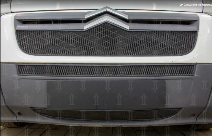 Защита радиатора "Standart" Citroen Jumper (2006-2014) верх, чёрная купить недорого с доставкой в Тюмень
