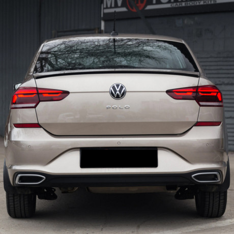Имитация выхлопа BLACK (черный глянец) для Volkswagen Polo Liftback (2020-2023) купить недорого с доставкой в Тюмень