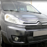 Защита радиатора "Standart" Citroen Jumpy рестайлинг (2012-2017) верх, чёрная купить недорого с доставкой в Тюмень