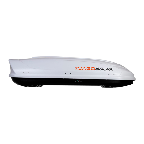 Автобокс YUAGO Avatar (тиснение) (EuroLock) двусторонний, белый, 460л купить недорого с доставкой в Тюмень