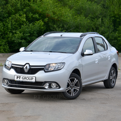 Рейлинги (Черный Муар) "Комфорт" RENAULT Logan (2014-н.в.) купить недорого с доставкой в Тюмень
