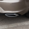 Имитация выхлопа SPACE GRAY (серый глянец) для Volkswagen Polo Liftback (2020-2023) купить недорого с доставкой в Тюмень