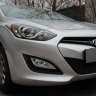 Защита радиатора "Standart" Hyundai i30 (2013-2015) чёрная купить недорого с доставкой в Тюмень