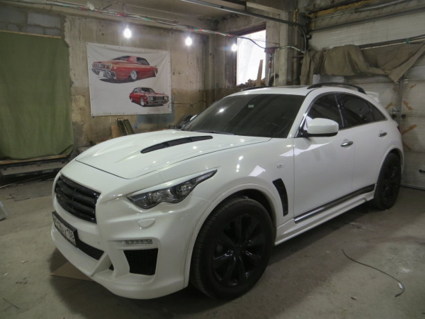 Капот пластиковый "Jass-Rs" Infiniti FX купить недорого с доставкой в Тюмень
