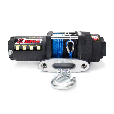 Лебедка для квадроцикла "Master Winch" Х2500S, электрическая, с синтетическим тросом, 12В купить недорого с доставкой в Тюмень