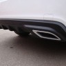 Диффузор заднего бампера var №2 (текстурный пластик) для Chevrolet Cruze (2008-2012) купить недорого с доставкой в Тюмень