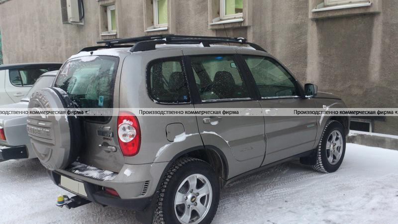 Платформа "Спринт" на B@3 2123 "Chevrolet Niv@" установка на штатные рейлинги купить недорого с доставкой в Тюмень
