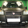 Защита радиатора "Standart" Fiat Doblo (2005-2016) чёрная купить недорого с доставкой в Тюмень