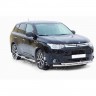 Защита порогов «Труба с проступью» (d76) для Mitsubishi Outlander (2014-2016)(Окрашенное) купить недорого с доставкой в Тюмень