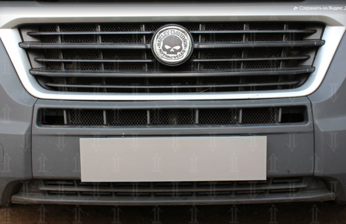 Защита радиатора "Standart" Fiat Ducato (2014-н.в.) чёрная купить недорого с доставкой в Тюмень
