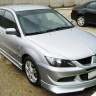 Накладка (юбка) переднего бампера "EVO" (Для бампера EVO) для Mitsubishi Lancer IX (2003-2009) купить недорого с доставкой в Тюмень