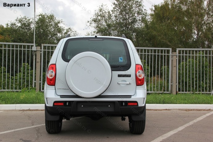 Чехол запасного колеса Chevrolet Niv@ с эмблемой Chevrolet купить недорого с доставкой в Тюмень