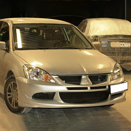 Бампер передний в стиле "EVO" для Mitsubishi Lancer IX (2003-2009) купить недорого с доставкой в Тюмень
