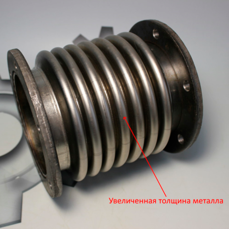 Сильфон (внутр.d=100мм, фл.круглый, увел.ресурс), (трактор К-744,Т-15,Т-221, катер КС-101,104,110) 700.00.10.070 купить недорого с доставкой в Тюмень