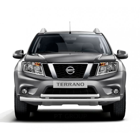 Защита переднего бампера двойная d63/51мм (НПС) RENAULT Duster 2016-/ NISSAN Terrano 2014- купить недорого с доставкой в Тюмень