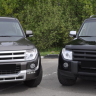 Накладки на фары (реснички) для Mitsubishi Pajero 4 (2006-2015) купить недорого с доставкой в Тюмень