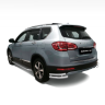 Защита заднего бампера двойная угловая d63/51мм (НПС) HAVAL H6 (2014-н.в.) купить недорого с доставкой в Тюмень