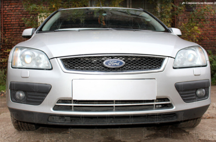 Защита радиатора "Standart" Ford Focus II (2004-2008) чёрная купить недорого с доставкой в Тюмень