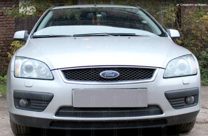 Защита радиатора "Standart" Ford Focus II (2004-2008) чёрная купить недорого с доставкой в Тюмень